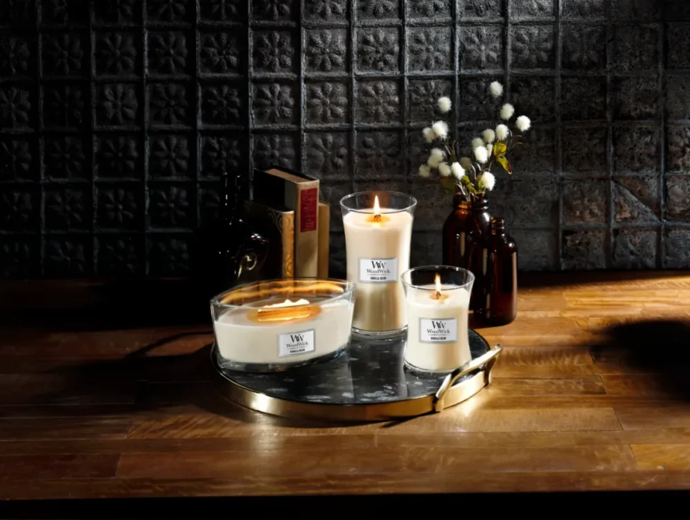 Woodwick geurkaars